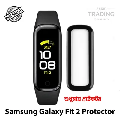 Samsung Galaxy Fit 2 Screen Protector PMMA Plastic Full Coverage HD Clear Ultra Thin Scratch Resistant Fingerprint Resistant